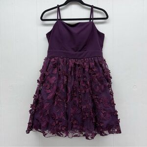 Trixxi Whimsy Fairy Purple Tulle Mini Dress